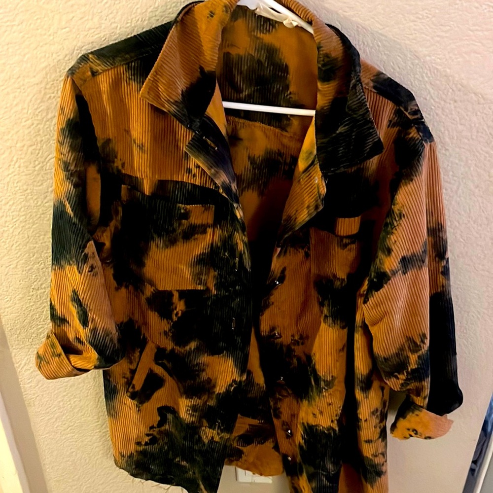 Tie dye shacket